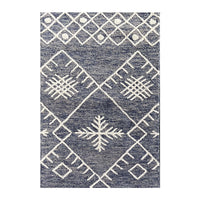 Premium Hand-Tufted Rug Made of 100% Wool  - Snowfall - 2x8 Feet