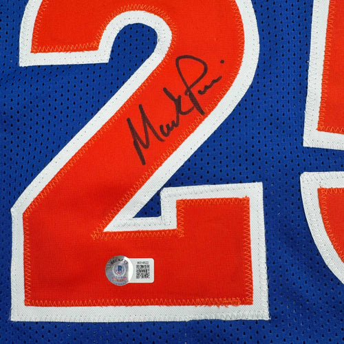 Autographed/Signed Mark Price Cleveland Blue Basketball Jersey Beckett BAS COA