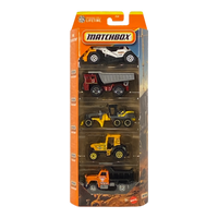 Matchbox MBX Construction 5 Pack Die-Cast Vehicle Set