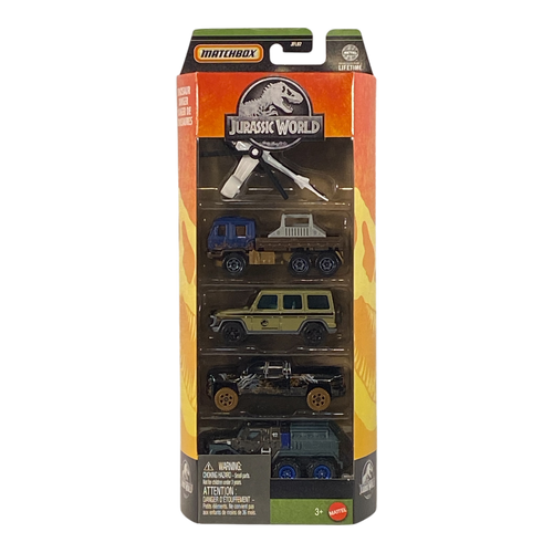 Matchbox Jurassic World Dinosaur Danger 5 Pack