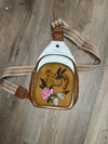 Leather Tooled Sling Bags