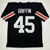 Autographed/Signed Archie Griffin Cincinnati Black Football Jersey Beckett BAS COA