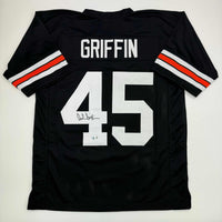 Autographed/Signed Archie Griffin Cincinnati Black Football Jersey Beckett BAS COA