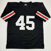 Autographed/Signed Archie Griffin Cincinnati Black Football Jersey Beckett BAS COA