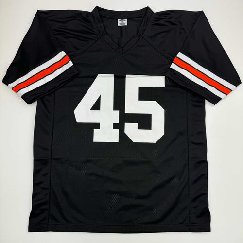 Autographed/Signed Archie Griffin Cincinnati Black Football Jersey Beckett BAS COA