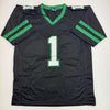 Autographed/Signed Ahmad Sauce Gardner New York Black Football Jersey Beckett BAS COA #2