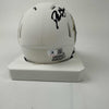 Autographed/Signed Deion Sanders Colorado Bison Mini College Football Helmet Beckett BAS COA
