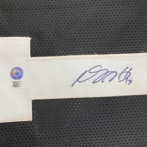 Autographed/Signed Davante Adams Las Vegas Oakland Black Football Jersey Beckett BAS COA