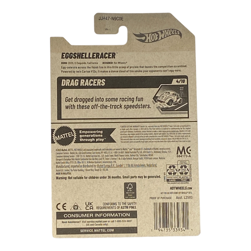 Hot Wheels EggShelleRacer - Drag Racers Series 4/10