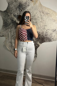 White Denim Bell Bottoms