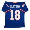 Autographed/Signed Darius Slayton New York Retro Blue Football Jersey JSA COA