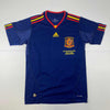 Autographed/Signed David Villa Spain Blue World Cup Soccer Jersey Beckett BAS COA