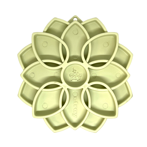 Mandala Softie eTray Shallow Slow Feeder Dog Bowl with Suction Cups |  USA Made