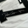 Autographed/Signed Dave Casper HOF 02 Oakland Las Vegas White Football Jersey JSA COA