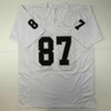 Autographed/Signed Dave Casper HOF 02 Oakland Las Vegas White Football Jersey JSA COA