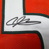 Autographed/Signed Andre Johnson Miami Orange College Football Jersey Beckett BAS COA
