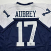 Autographed/Signed Brandon Aubrey Dallas Thanksgiving Day Football Jersey Beckett BAS COA
