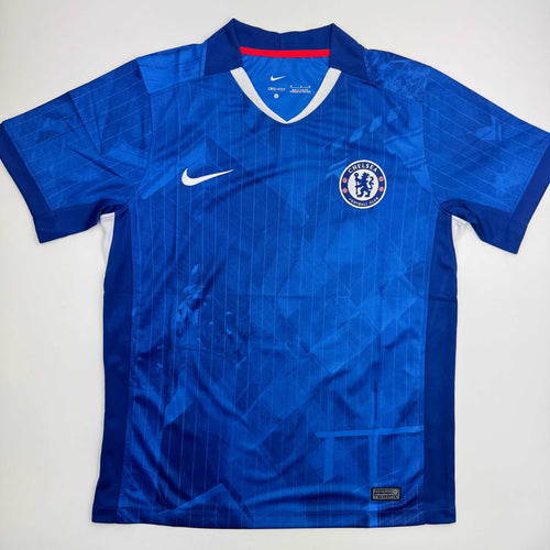 Autographed/Signed Enzo Fernandez Chelsea FC Blue Soccer Futbol Jersey Beckett BAS COA