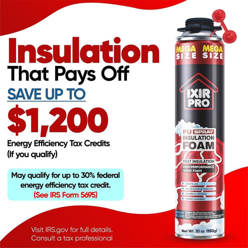 Spray Foam Insulation Can (30 oz. / 850 g) - Closed Cell Polyurethane Foam
