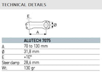ITM Alutech 7075 Stem (White) 110 mm