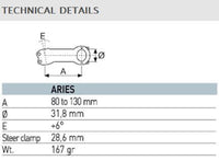 ITM Aries Carbon Stem 90 mm