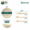 Bosnal – Sugarcane Bagasse Compostable 10 inch Round Plates with 32 Oz Bowls and Cutlery