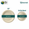 Bosnal - Sugarcane Bagasse Compostable 10 inch Round Plates with 16 Oz Bowls
