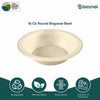 16 Oz Compostable Bowls, Sugarcane Bagasse Disposable Round Bowls, Biodegradable, Microwave Safe, BPA-Free