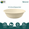 32 Oz Round Sugarcane Bagasse Compostable Bowls, Eco-Friendly Disposable Bowls, Microwave Safe, BPA-Free, Leak-Resistant