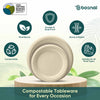 Bosnal – Sugarcane Bagasse Compostable 10 inch and 7 inch Round Plates