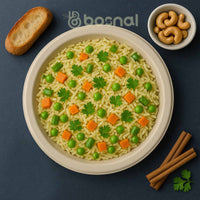 Bosnal – Sugarcane Bagasse Compostable 10 inch & 7 inch Round Plates with 32 Oz Bowls