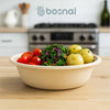 Bosnal – Sugarcane Bagasse Compostable 10 inch Round Plates with 32 Oz Bowls and Cutlery
