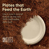 Bosnal - Sugarcane Bagasse Compostable 10 inch Round Plates - Case of 20 (500 Pcs)