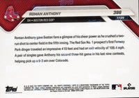2025 Topps Now Roman Anthony #396 Gold Foil /50 Boston Red Sox Rookie RC Baseball Card