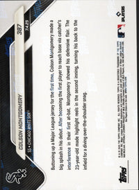 2025 Topps Now Colson Montgomery #387 Black Foil /10 Chicago White Sox Rookie RC Baseball Card