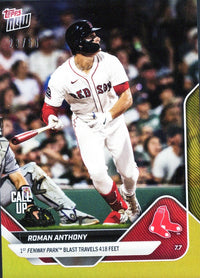 2025 Topps Now Roman Anthony #396 Gold Foil /50 Boston Red Sox Rookie RC Baseball Card