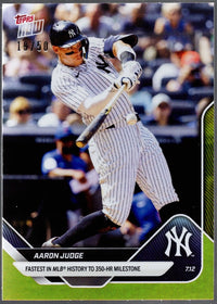 2025 Topps Now Aaron Judge #416 Gold Foil /50 New York Yankees Baseball Card
