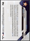 2025 Topps Now Brice Matthews #449 Red Foil /5 Houston Astros Rookie RC Baseball Card