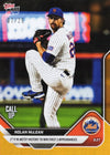 2025 Topps Now Nolan McLean #616 Orange Foil /25 New York Mets Rookie RC Baseball Card