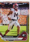 2025 Topps Bowman U Now Gunner Stockton #12 Gold Foil /50 Georgia Bulldogs Rookie RC Football Card