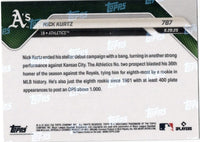 2025 Topps Now Nick Kurtz #787 Gold Foil /50 Athletics Rookie RC Baseball Card