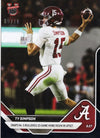 2025 Topps Bowman U Now Ty Simpson #22 Black Foil /10 Alabama Crimson Tide Rookie RC Football Card