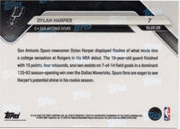 2025 Topps Now Dylan Harper #7 Green Foil /99 San Antonio Spurs Rookie RC Basketball Card