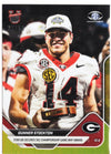 2025 Topps Bowman U Now Gunner Stockton #57 Gold Foil /50 Georgia Bulldogs Rookie RC Football Card