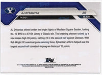 2025 Topps Bowman U Now AJ Dybantsa #28 Gold Foil /50 BYU Cougars Rookie RC Basketball Card