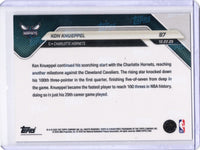 2025 Topps Now Kon Knueppel #97 Gold Foil /50 Charlotte Hornets Rookie RC Basketball Card