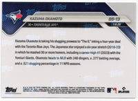 2025 Topps Now Kazuma Okamoto #OS13 Gold Foil /50 Toronto Blue Jays Rookie RC Baseball Card