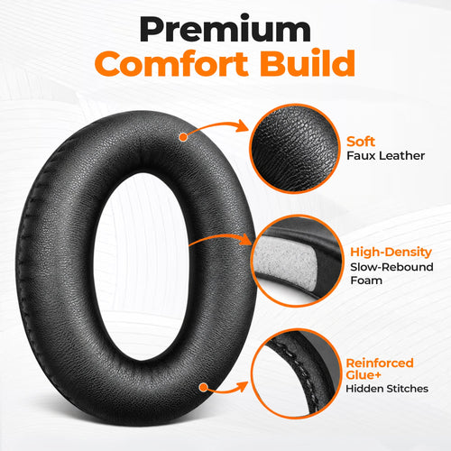CentralSound Replacement Ear Cushions for Bose A20 and Aviation Headset X (A10), 8-Piece Kit with Foam Sets