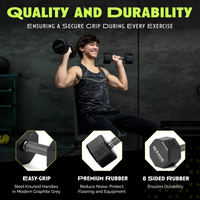 Octo Rubber Dumbbell (sold individually)