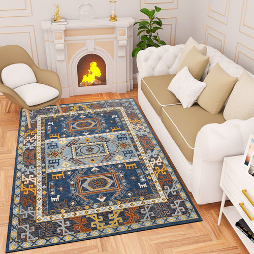 Premium Hand-Tufted Rug Made of 100% Wool  - Inca Fable - 5x8 Feet